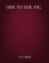 Ode to the Pig SSA choral sheet music cover